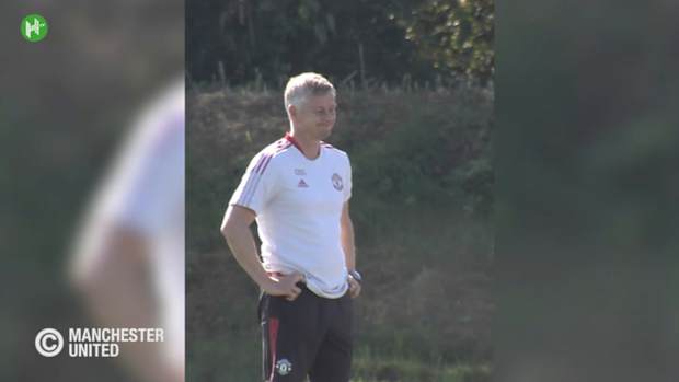 Cristiano Ronaldo trains ahead of Manchester United return